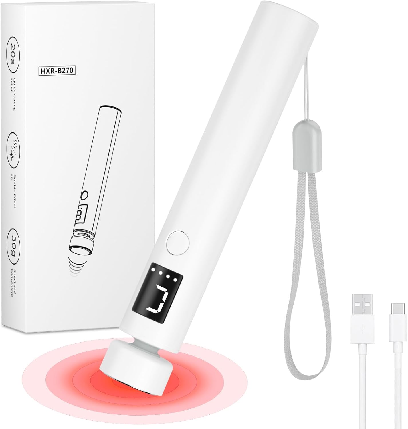 Mosquito Bite Relief Stick, 2025 Newest Rechargeable Insect Bite Healer, Bite and Sting Relief, Insect Bite Relief Chemical-Free Treatment, Quick Itching Relief, for Outdoor Activities