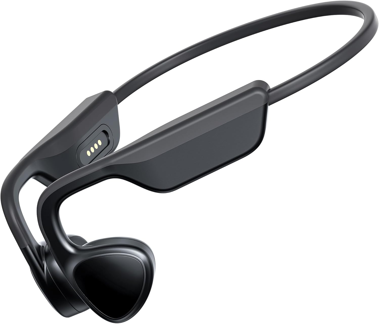 Mozone Bone Conduction Headphones，Open-Ear Bluetooth 5.3 Wireless, IPX7 Waterproof Sport Earphones with 12H Playtime & Magnetic Fast Charge, Secure Fit for Running, Cycling, Gym