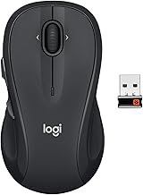 Logitech M510 Wireless Computer Mouse for PC with USB Unifying Receiver - Graphite