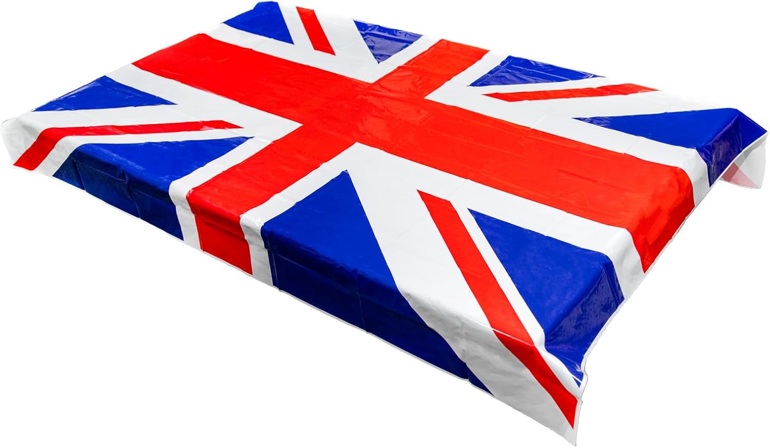 SHATCHI 137cm x 180cm Union Jack Plastic Deluxe Tablecover Tableware Party Supplies Disposables Britain Sporting Events Pub BBQ Royal Theme Table Decorations