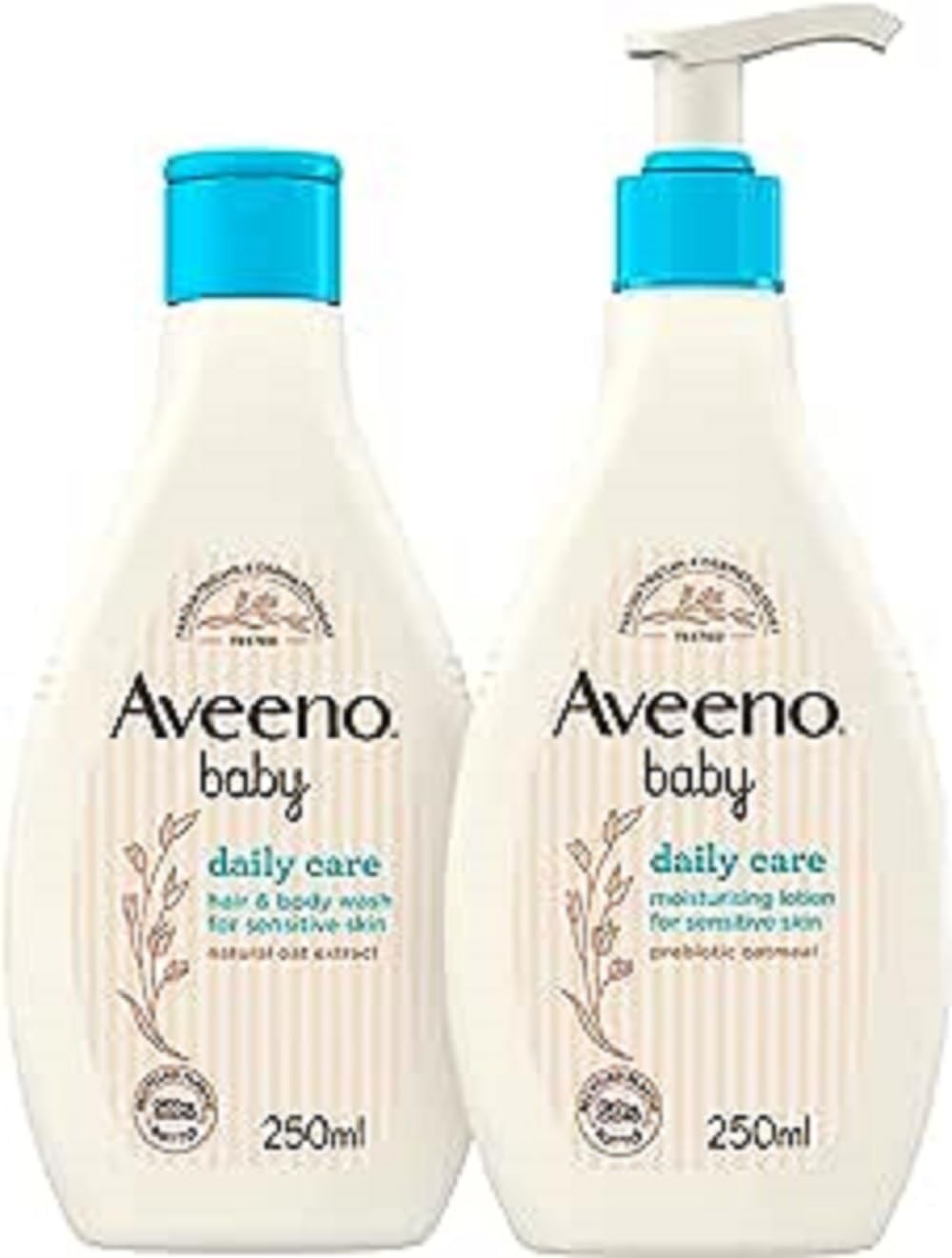 AVEENO Baby Daily Care Moisturising Lotion 250 ml & AVEENO Baby Daily Care Hair & Body Wash 250 ml