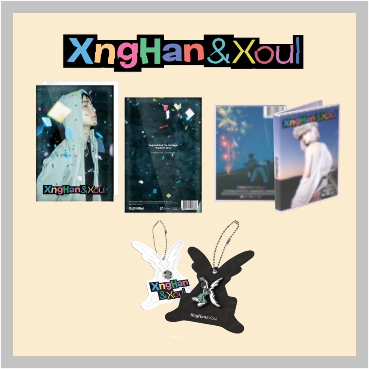 XngHan&Xoul Waste No Time 1st Single Album Full 3 Version Set Photobook+Adventure+1ea Xoul Version+Tracking Sealed