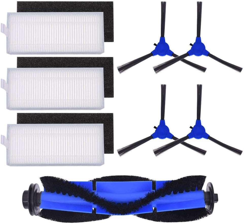 Neutop Replacement Parts for eufy RoboVac 11S, 15T, 30, 30C, 15C, 12, 25C, 35C, Robot Vacuum Accessories with 1 Rolling Brush 3 Filter Sets 4 Side Brushes