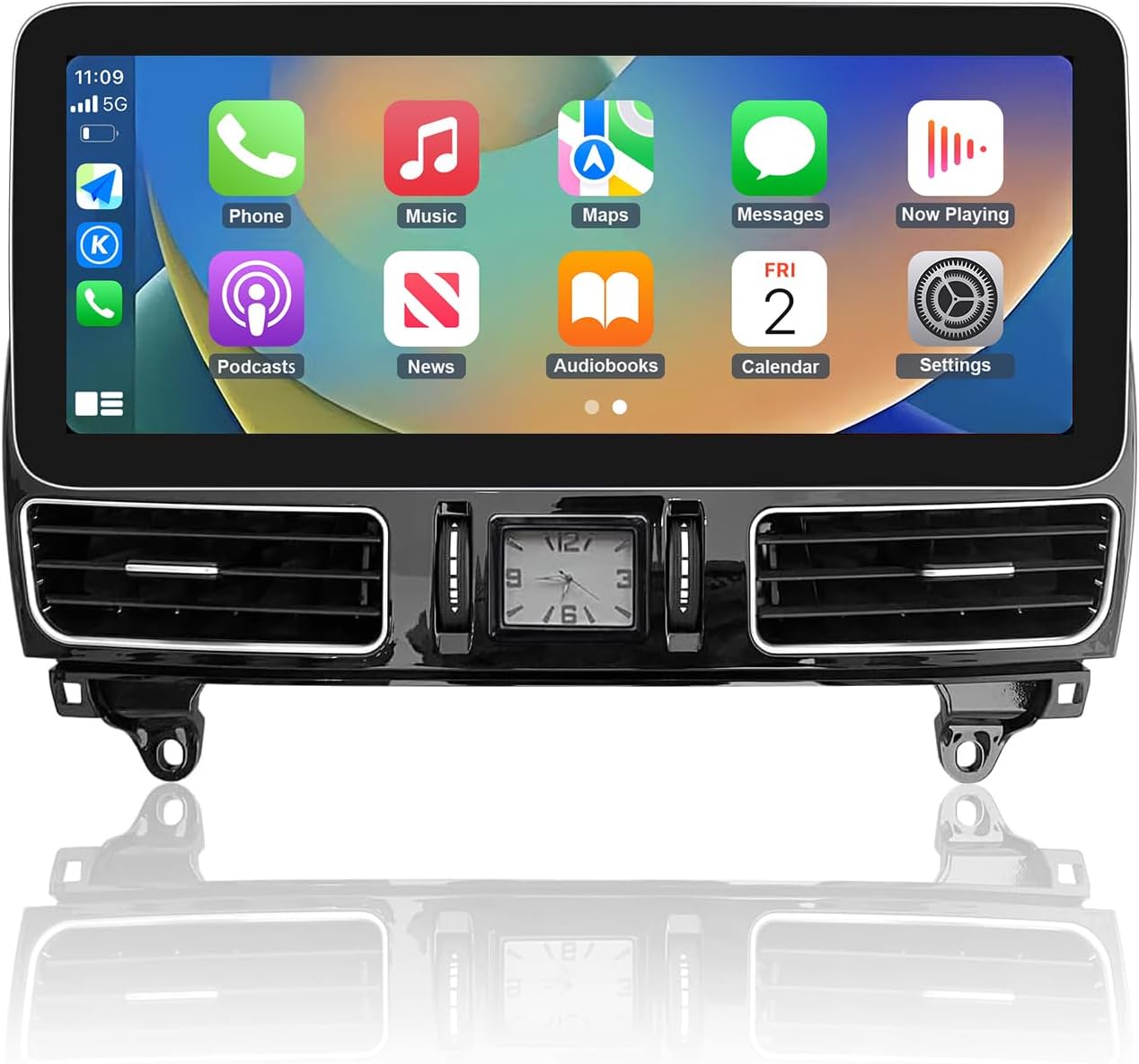 Road Top 12.3 inch Carplay Touchscreen Car Radio for Mercedes Benz ML GL W166 X166 2012-2015 Year with NTG4.5/4.7 System, Support Wireless Android Auto, Mirrorlink