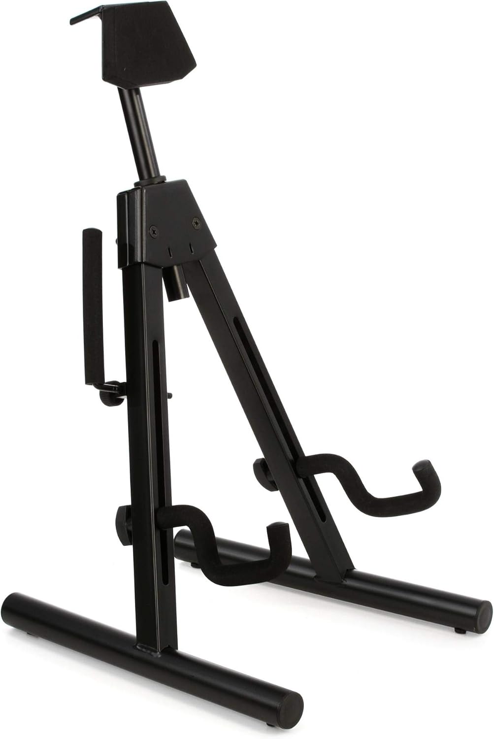 Fender Universal A-Frame Electric Guitar Stand, Adjustable Width, Padded Arms, Foldable, Black, Fits Most Guitars and Basses
