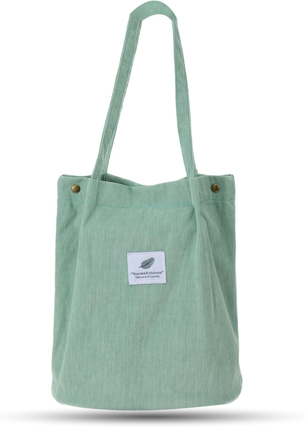 WY LIGHTING LEVEL Corduroy Tote Bag for Women Shoulder Handbags with Inner Pocket Reusable Casual Travel Bag Large Capacity Cord Purse for Work Beach Lunch Travel Shopping Grocery