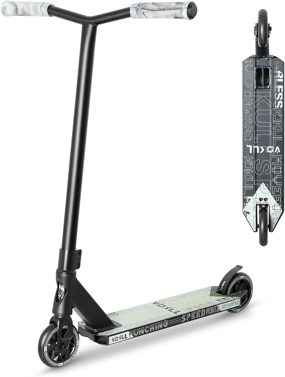 VOKUL K1 Pro Scooters - Stunt Scooter | Trick Scooter - Intermediate and Beginner Freestyle Scooter for Kids 8 Years and UP,Teens and Adults -Quality Kick Pro Scooter for Boys and Girls (Grey)