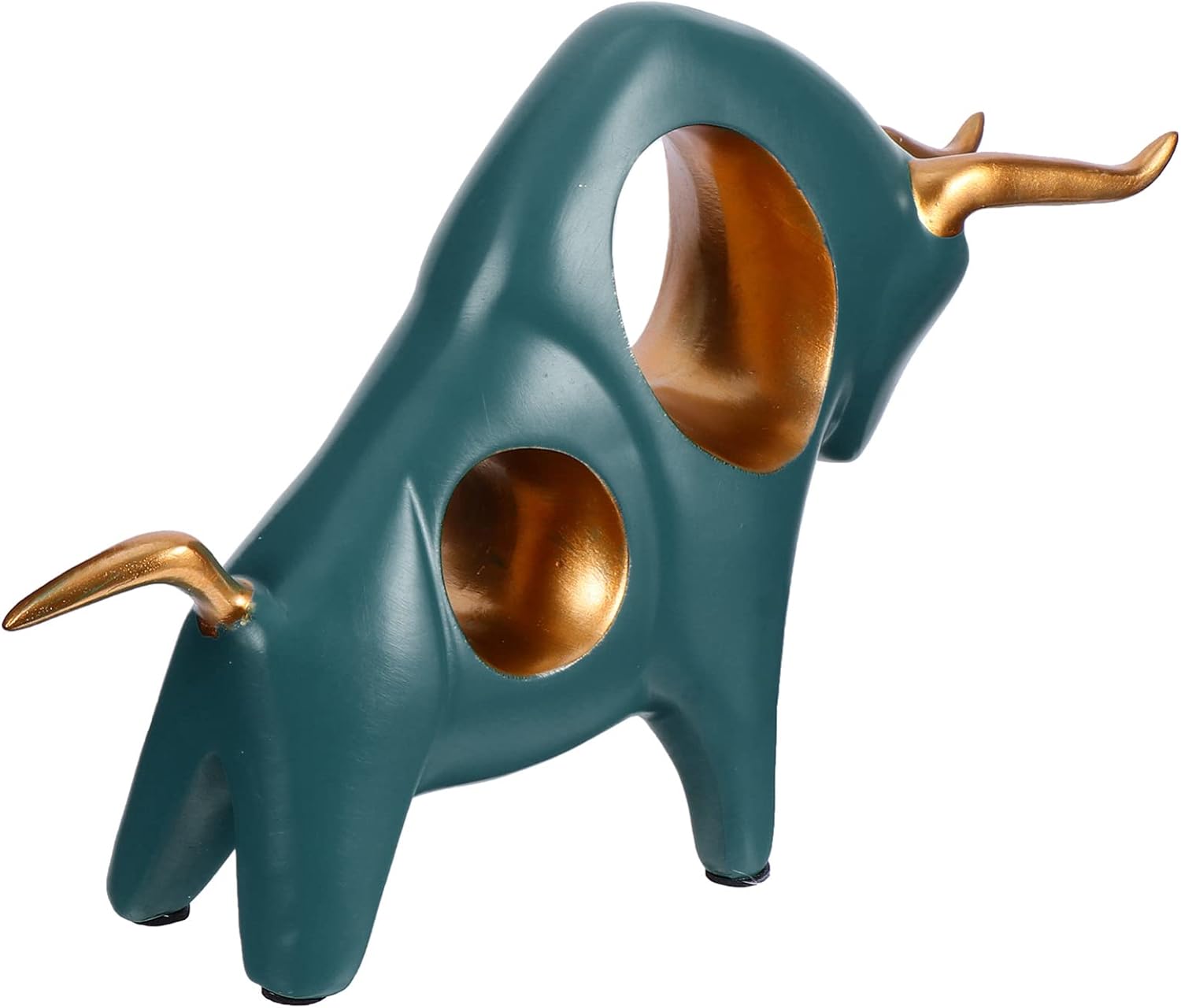 Vaguelly Animal Ornament Home Resin Bull Decor Home Decor Products Bronzed Animal Statue