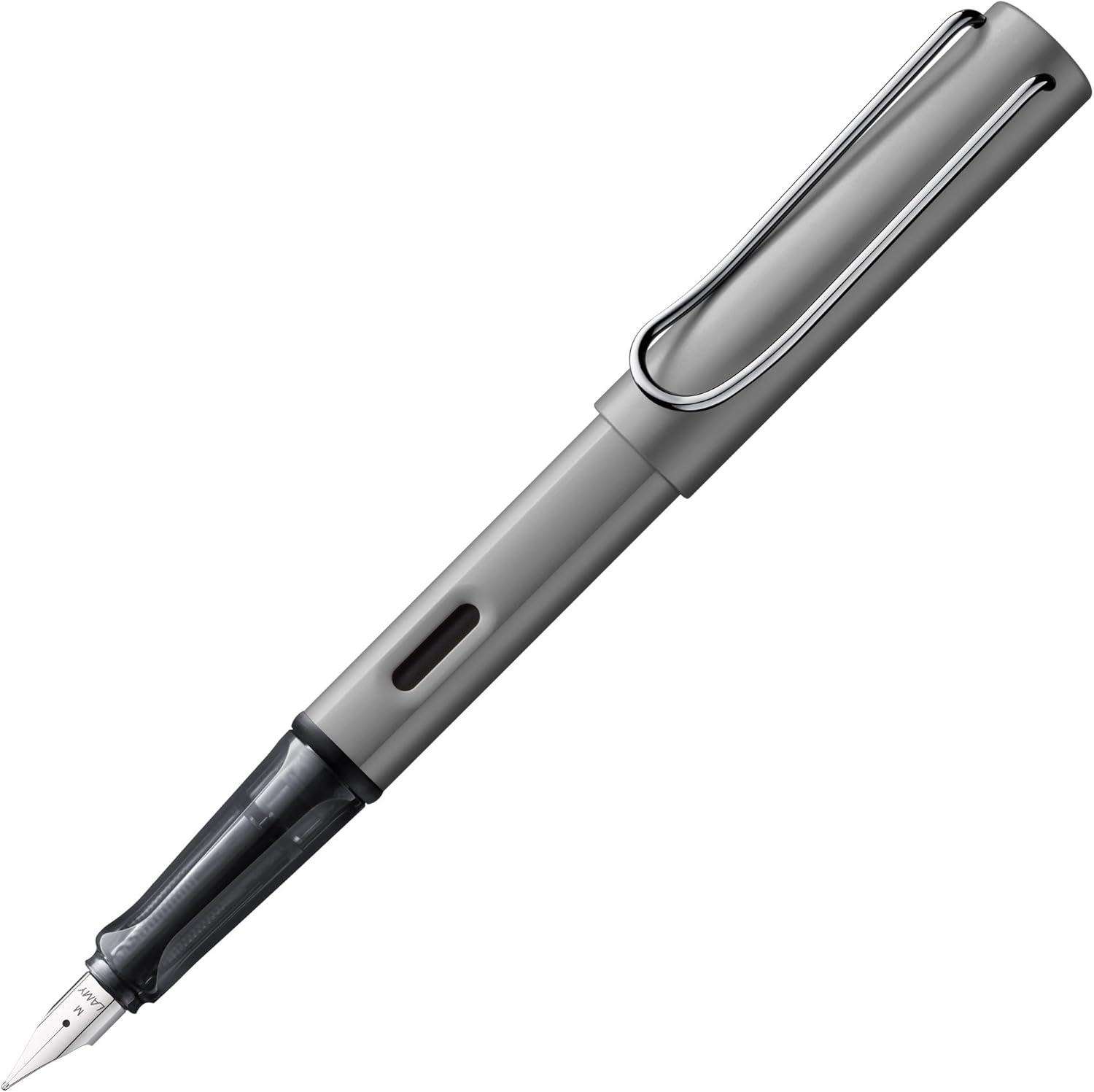LAMY AL-star graphite - Fountain Pen with ergonomic grip & polished steel nib in size M - lightweight aluminum body - including LAMY T 10 blue cartridge - Right-Handed