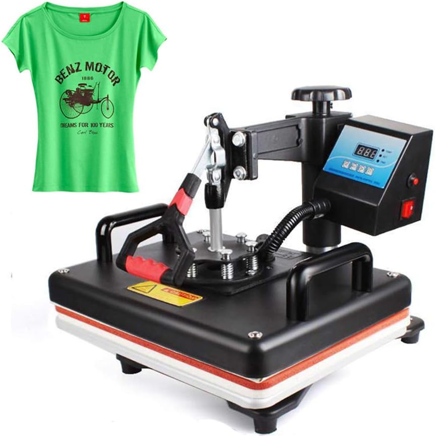 CGOLDENWALL Heat Press Machine 12x15 Inches T-Shirt Printing Machine Digital Swing 29x38cm Heat Transfer Sublimation Printer for Cloth DIY