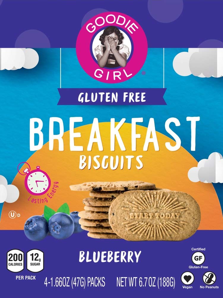 Goodie Girl, Breakfast Biscuits, Blueberry, 1.66 Ounce (Pack of 4)