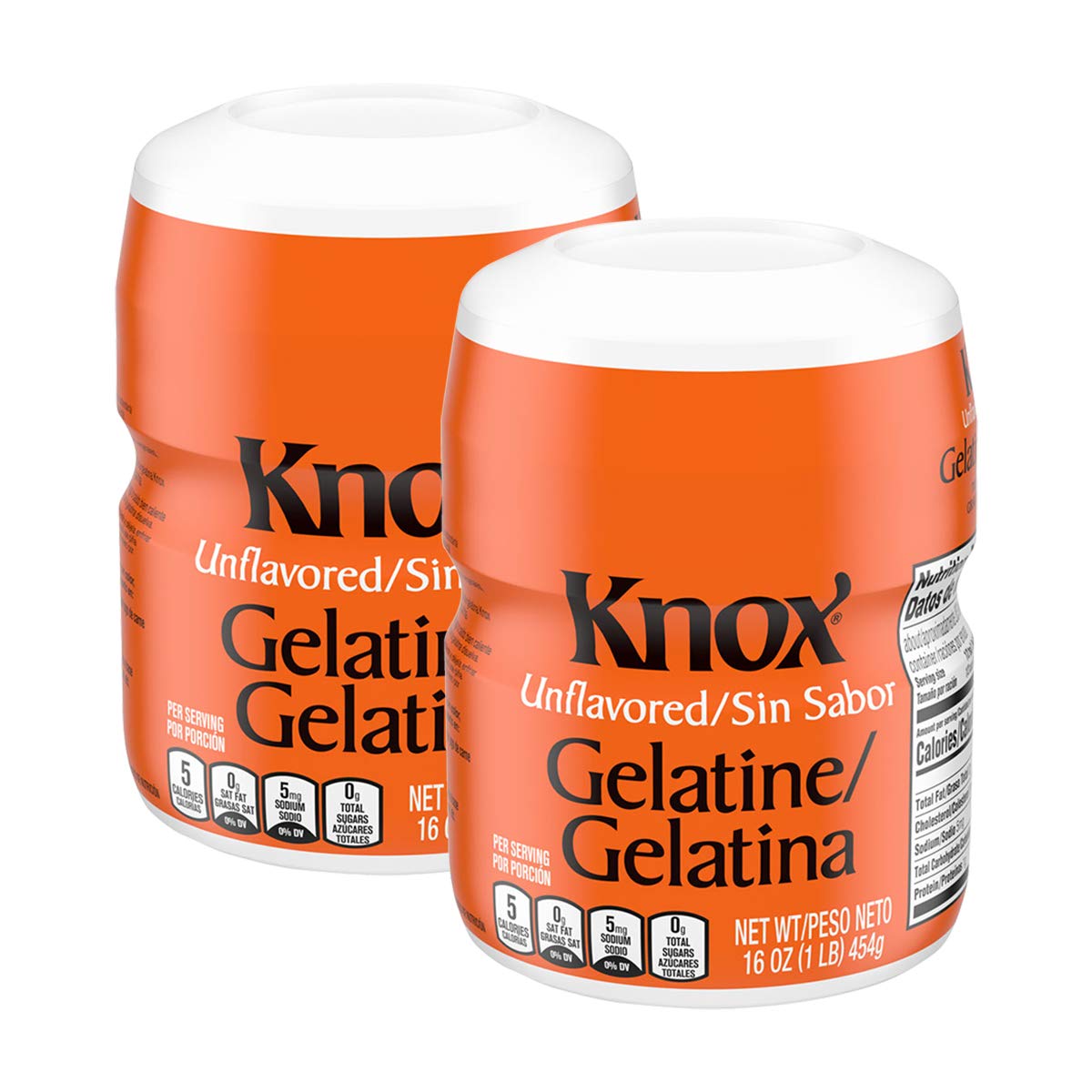 Knox Unflavored Gelatin - 1 lb - SET OF 2
