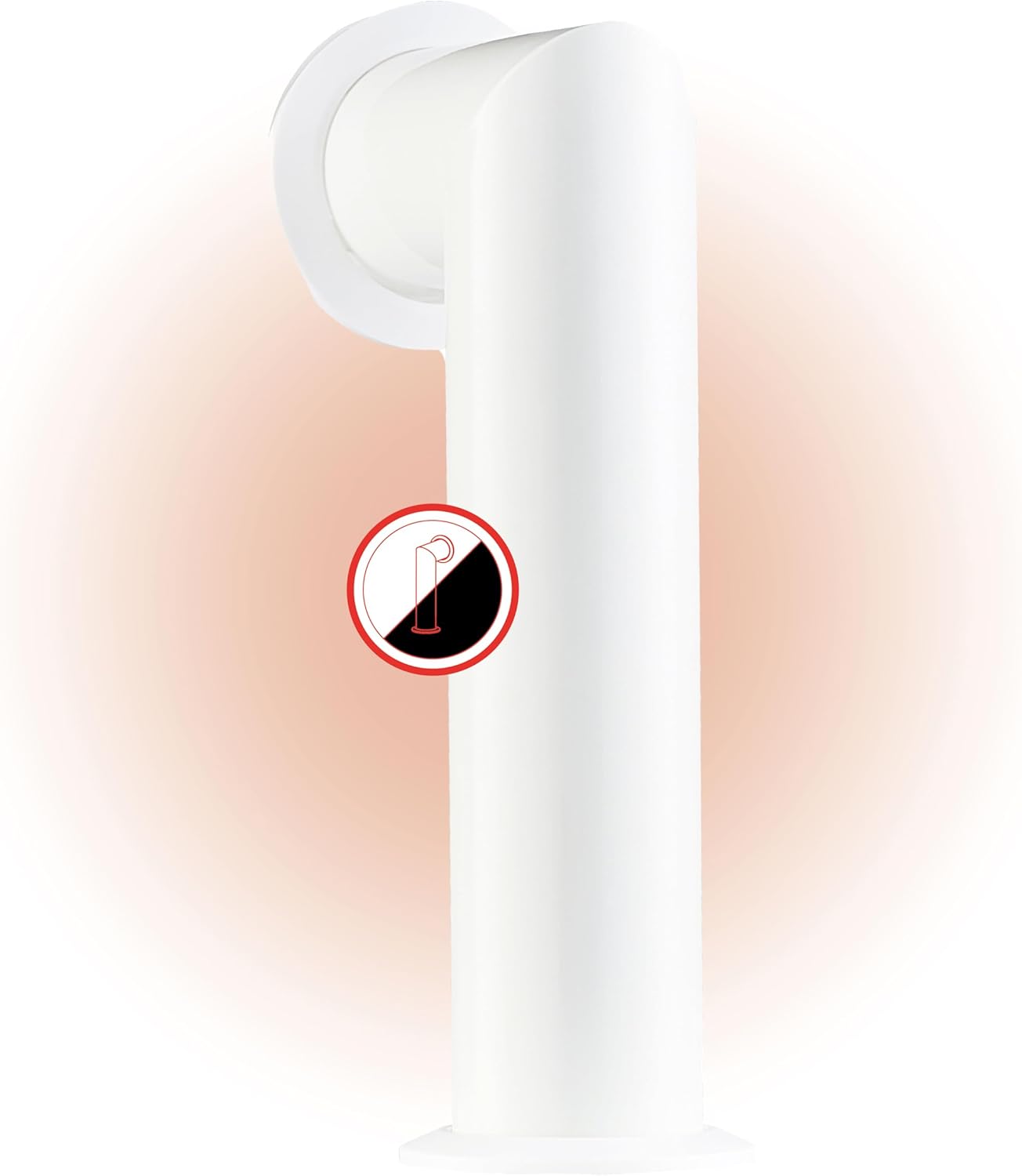 Stove Pipe MAX for Electric Fireplaces - Replica of a Chimney with Rosette - Includes Mounting Material (White)