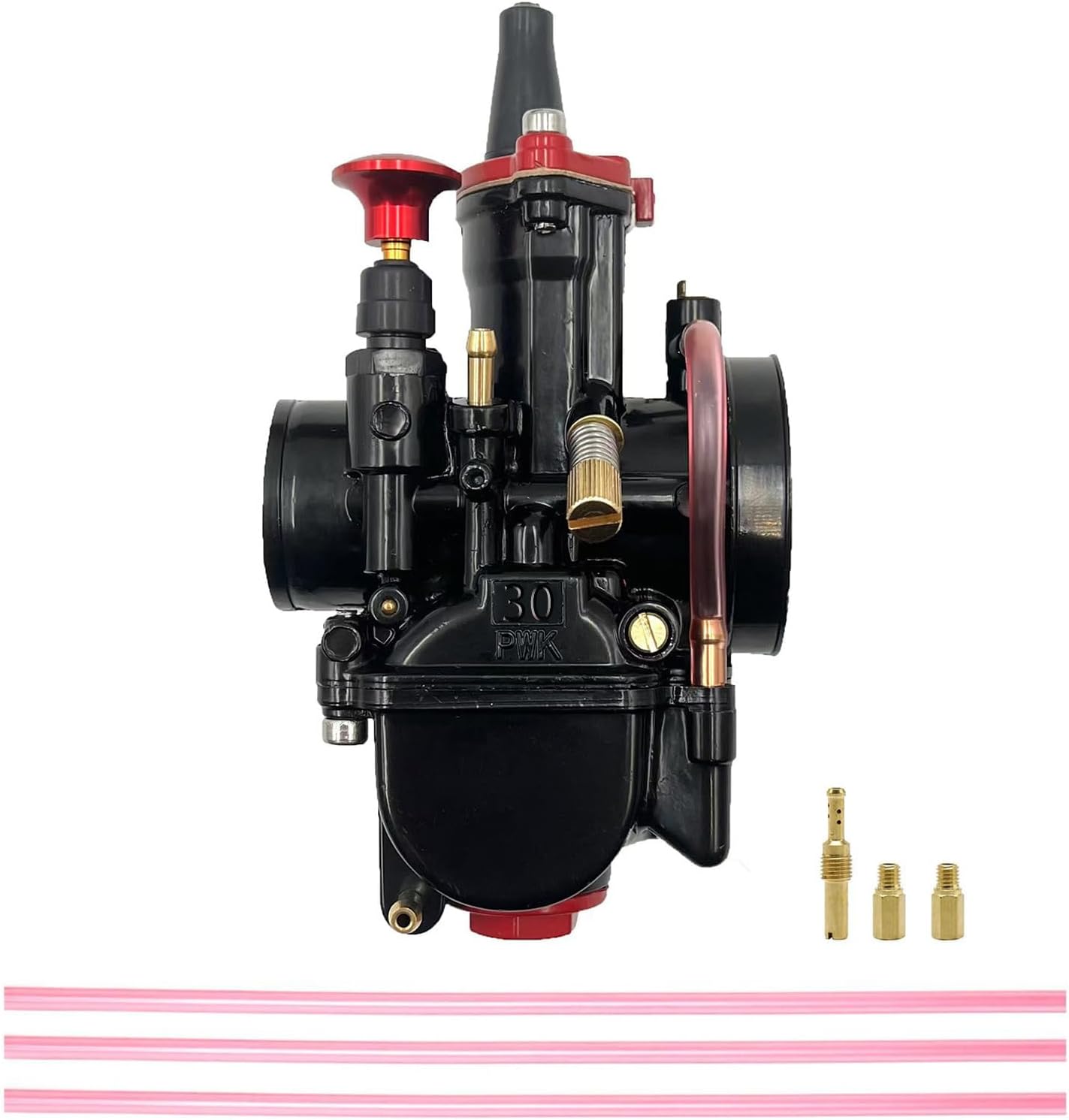 BAISUYA PWK Carburetor 21 24 26 28 30 32 34mm Racing Carb Universal 2T 4T Engine Dirt Bike Motocross Motorcycle Scooter ATV Quad (30mm)