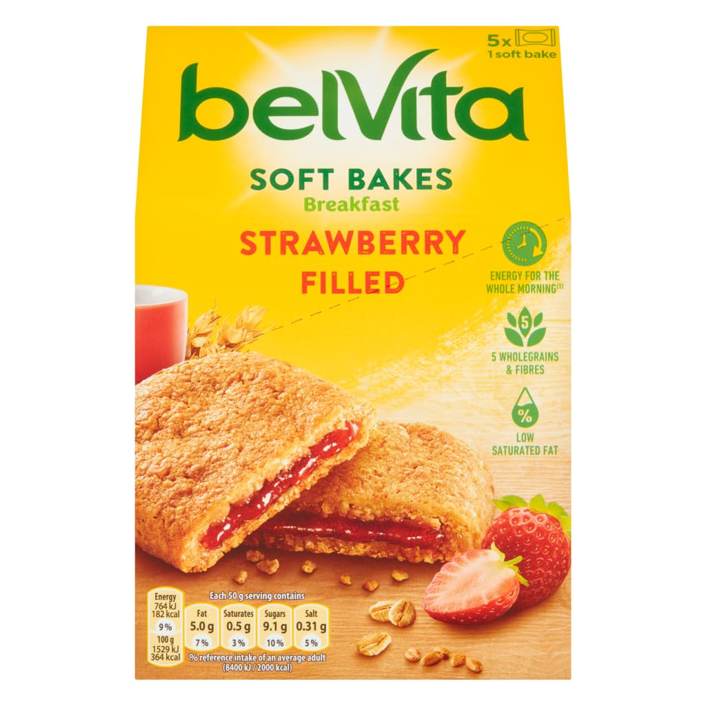 Belvita Soft Filled Strawberry 5 x 40g