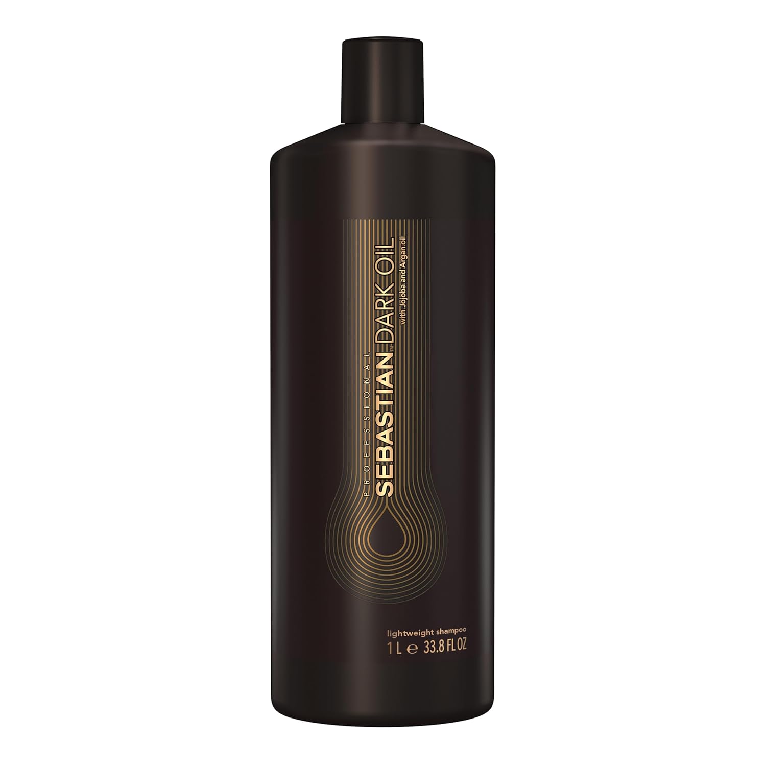 Sebastian Professional Dark Oil Lightweight Shampoo | Infused with Jojoba & Argan Oil for Silky, Smooth Hair