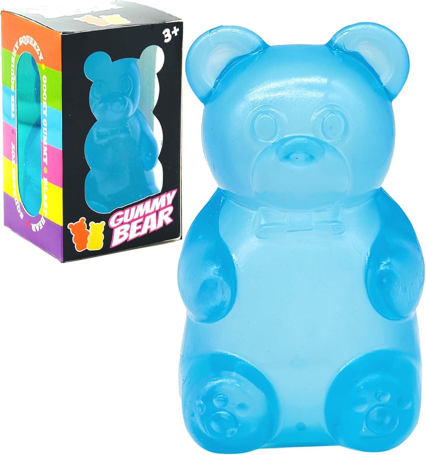 Gummy Bear Toy, Sugar Filled Squishy Toys for Kids Stress Relief - High Density Squeeze Balls for Students Calming - Fidget Squishy Toys for Anxiety Relief