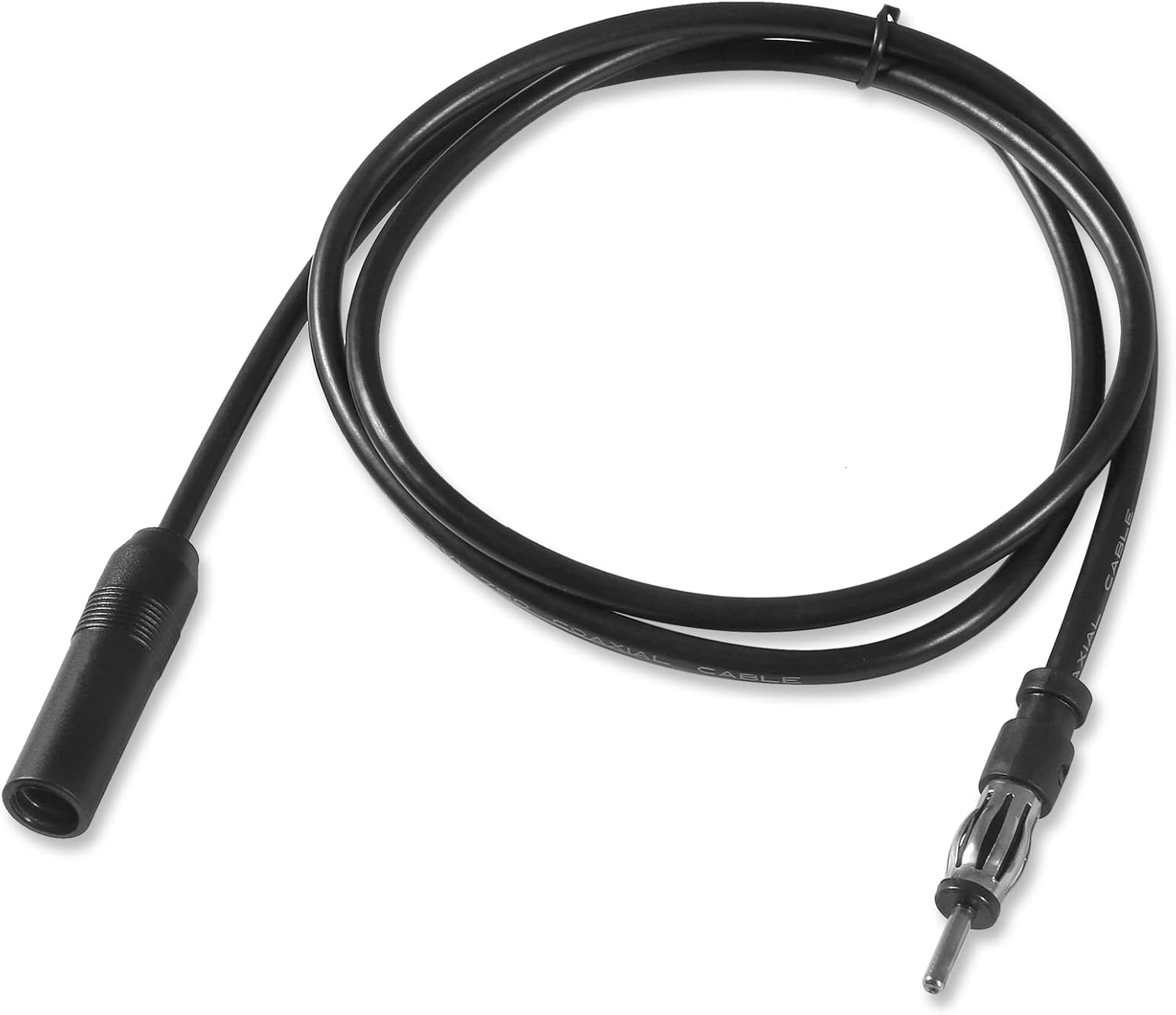 AEDIKO Car Radio Antenna Extension Cable 3ft 1M DIN Plug Connector Male to Female FM AM Radio Coaxial Extension Cable for Vehicle Truck Stereo CD Media Player