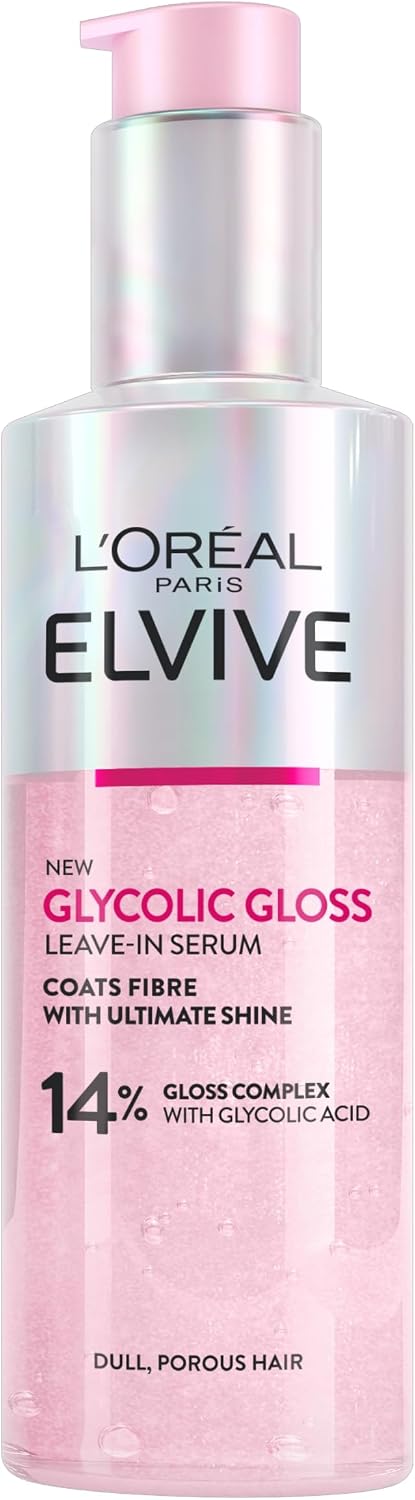 L'Oreal Paris Elvive Glycolic Gloss Leave-In Serum for Shiny Hair 150ml
