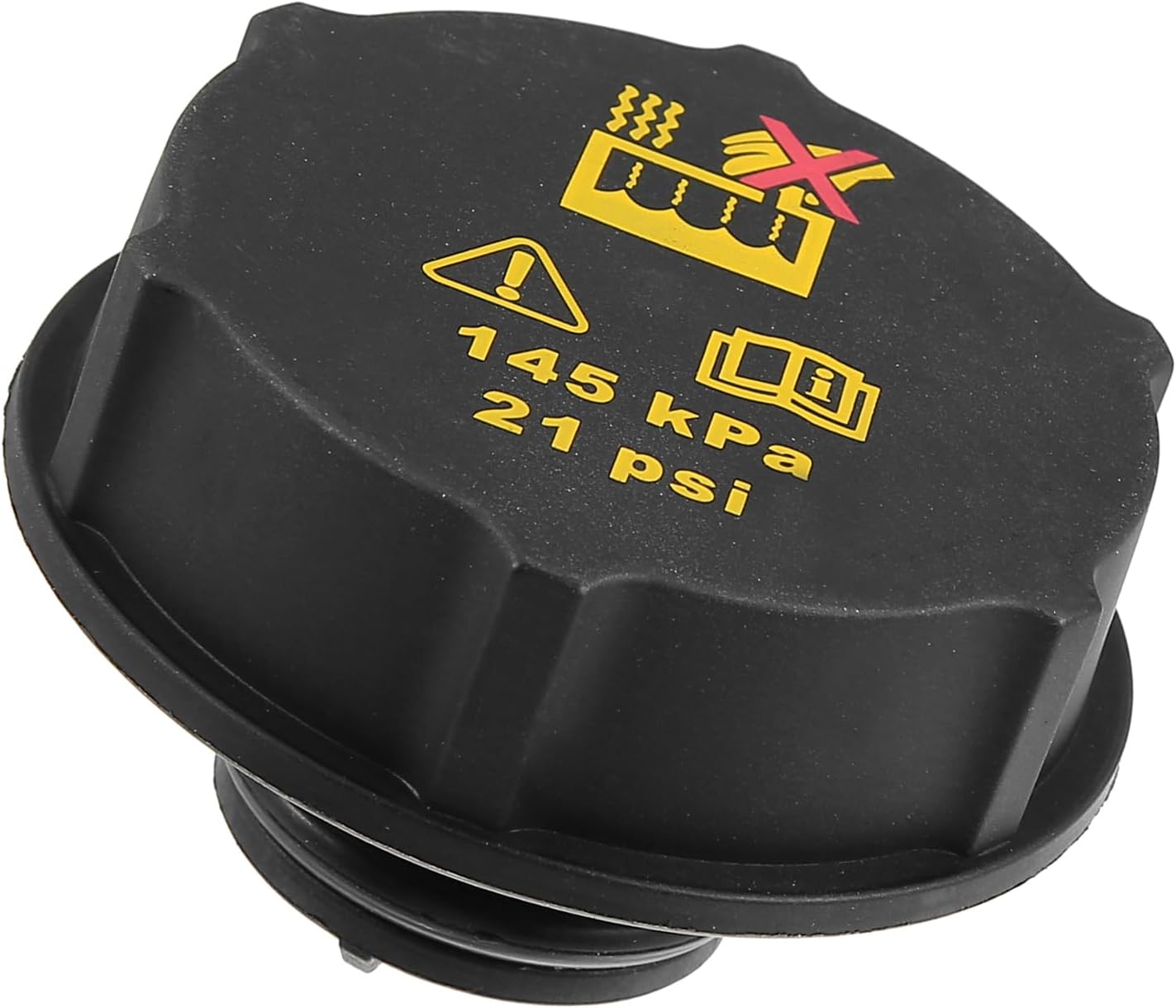 Motoforti Car Radiator Coolant Reservoir Expansion Tank Cap, Coolant Recovery Bottle Cover, for for Ford Focus 2012-2018, Plastic, No.DG93-8101-AA, Black