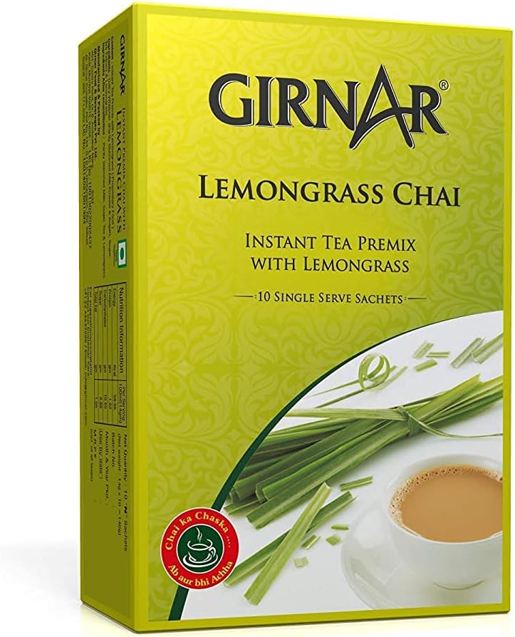Girnar Instant Premix Lemongrass Chai (10 Sachets)