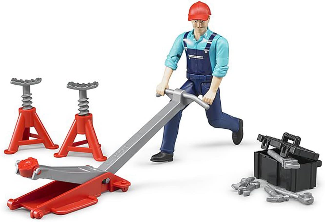 Bruder Garage Mechanic Set with Equipment and Figure