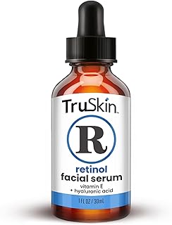 TruSkin Retinol Serum for Face – Gentle Anti-Aging Serum with Retinol, Hyaluronic Acid, and Vitamin E for A More Youthful Feel – Skin Care Made to Improve Fine Lines, Wrinkles, 1 fl oz