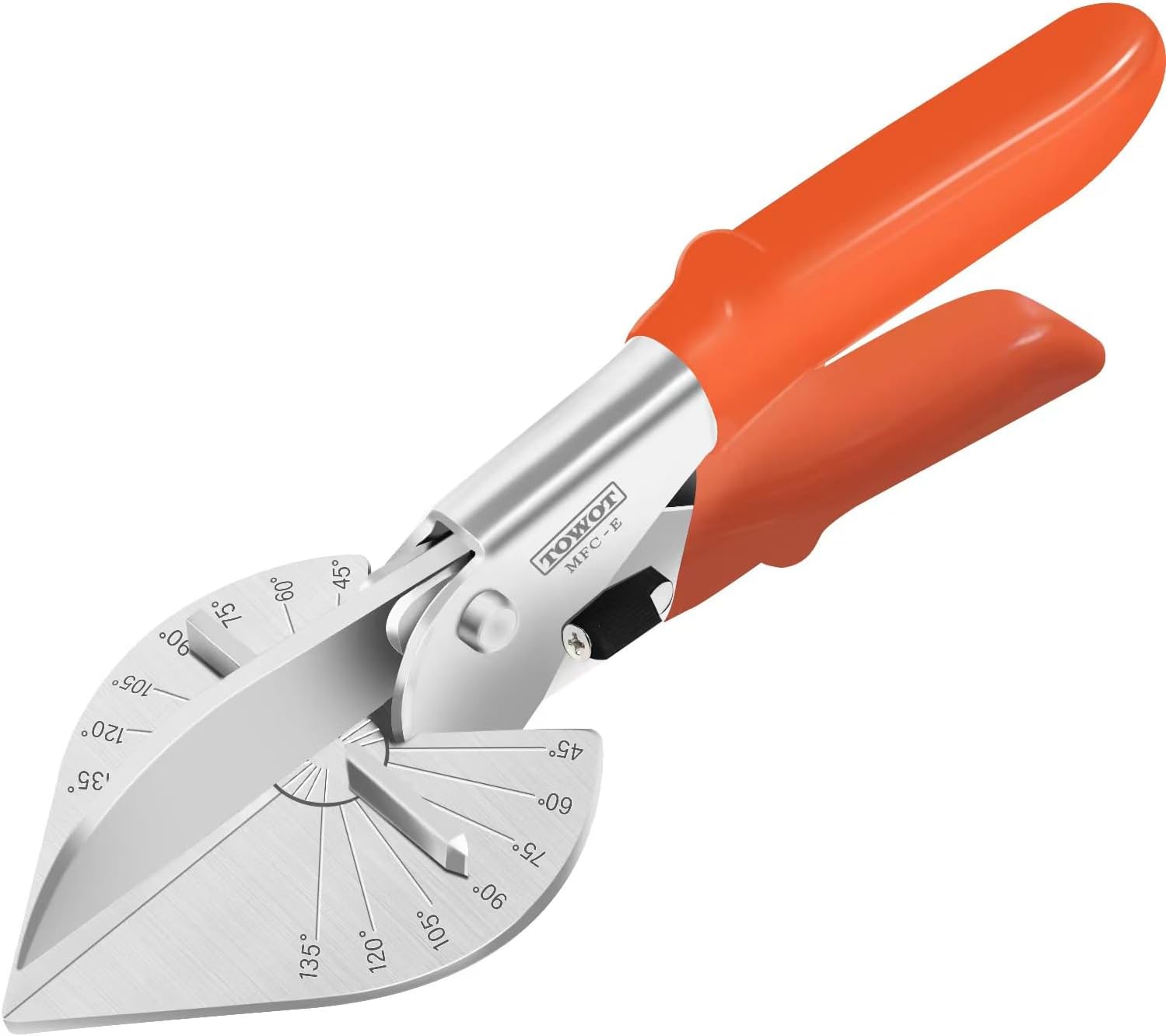 TOWOT Sharp Multi Angle Miter Shear Cutter,Adjustable at 45 to 135 Degree with Safety Lock Hand Tools for Cutting Plastic, PVC and Molding Trim