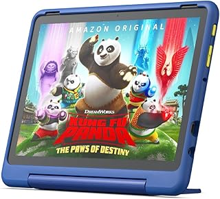 Amazon Fire HD 10 Kids Pro tablet (newest model) ages 6-12 | Bright 10.1" HD screen | Slim case for older kids, ad-free content, parental controls, 13-hr battery, 32 GB, Nebula