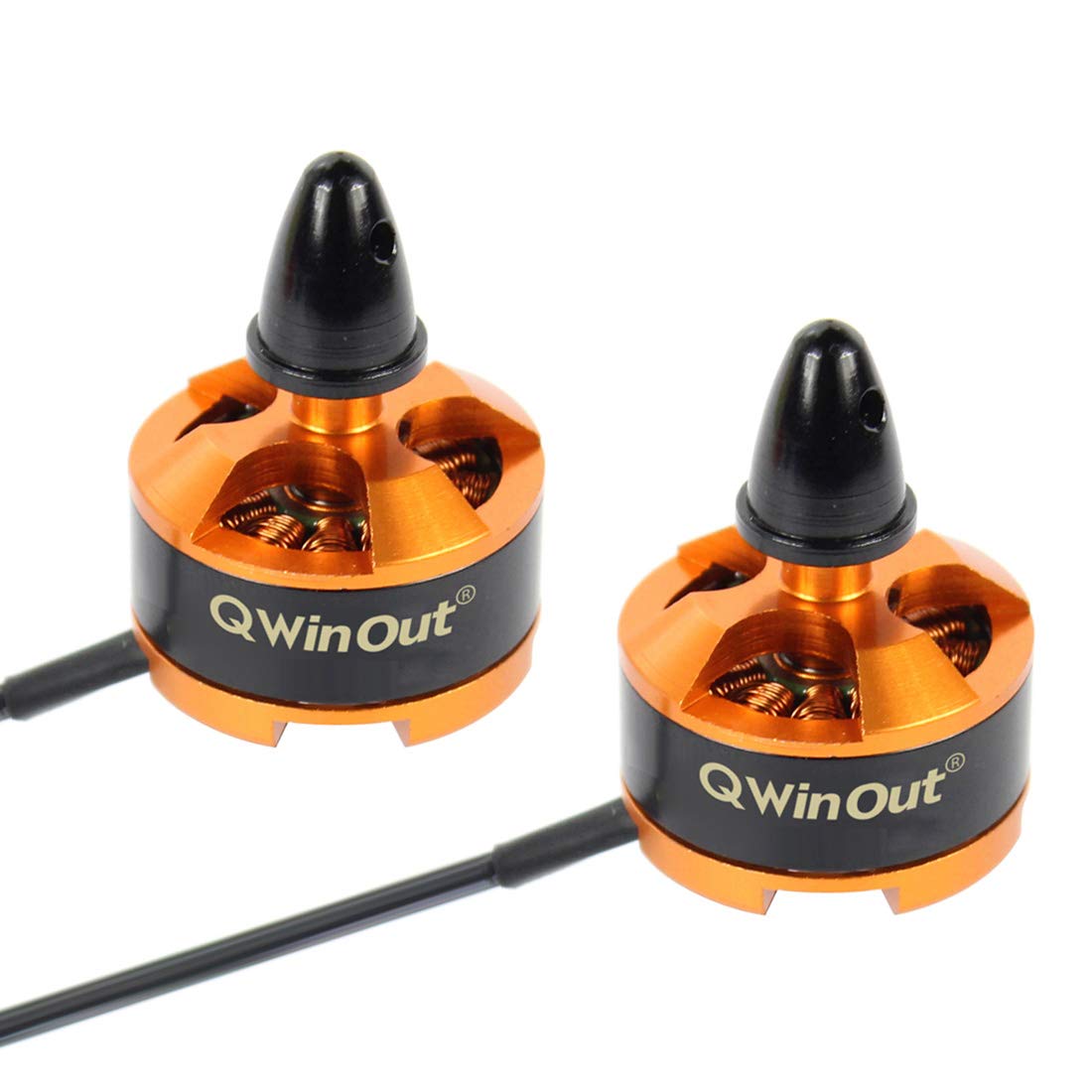 Qwinout 1806 2400KV CW CCW Brushless Motor for DIY 2-3S FPV Racing Drone 250 Mini Drone Multi-Rotor CC3D 260 330 RC Quadcopter (2 pcs CW)