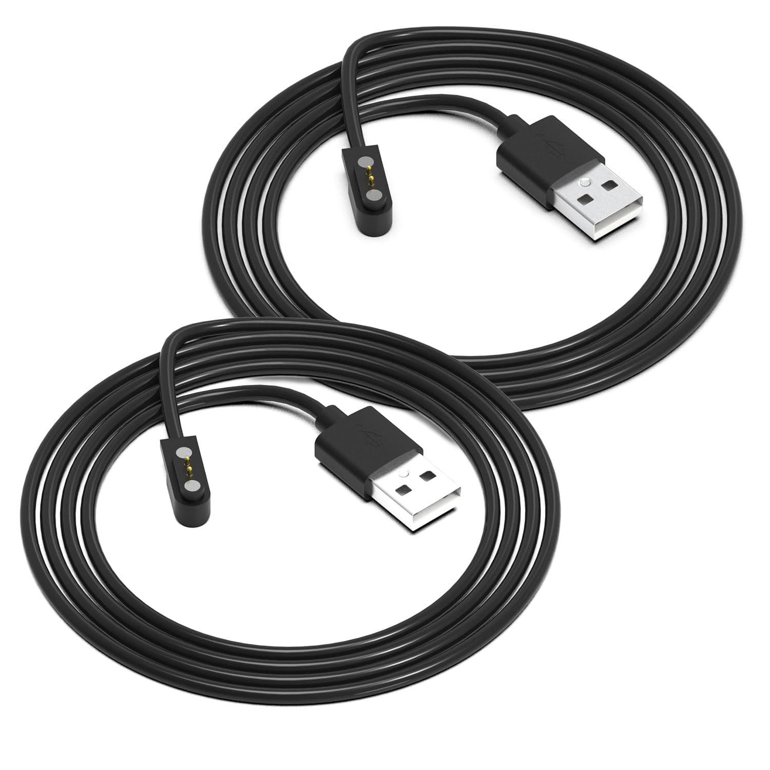 [2 Pack] Charger Compatible with LIGE ST19 / ESFOE ST19 / FOXBOX ST19 / FEELNEVER ST19, 2FT Smart Watch Replacement USB Charging Cable Cord