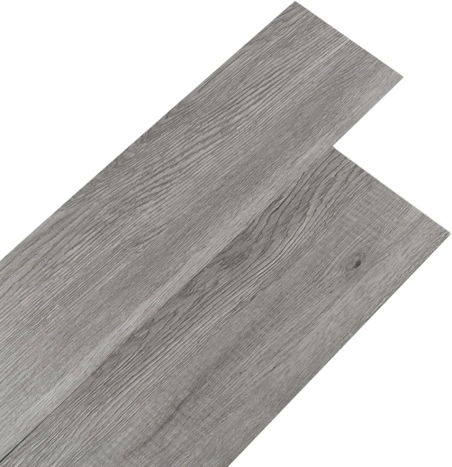 36pcs Peel and Stick Floor Tiles Self Adhesive Flooring with Wood Effect Floor Tiles Self Adhesive 36pcs for Kitchen Living Room and Bathroom Floor Planks 91.5 cm x 15.2 cm(5.02㎡,Washed Grey)