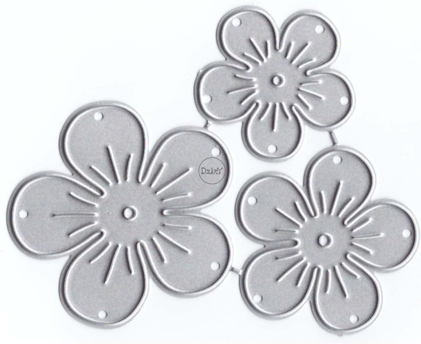 DzIxY Overlap Flower Metal Cutting Dies for Clear Stamps and Metal Cutting Dies Sets for Card Making Scrapbooking Paper Supplies Seals Storage Pockets