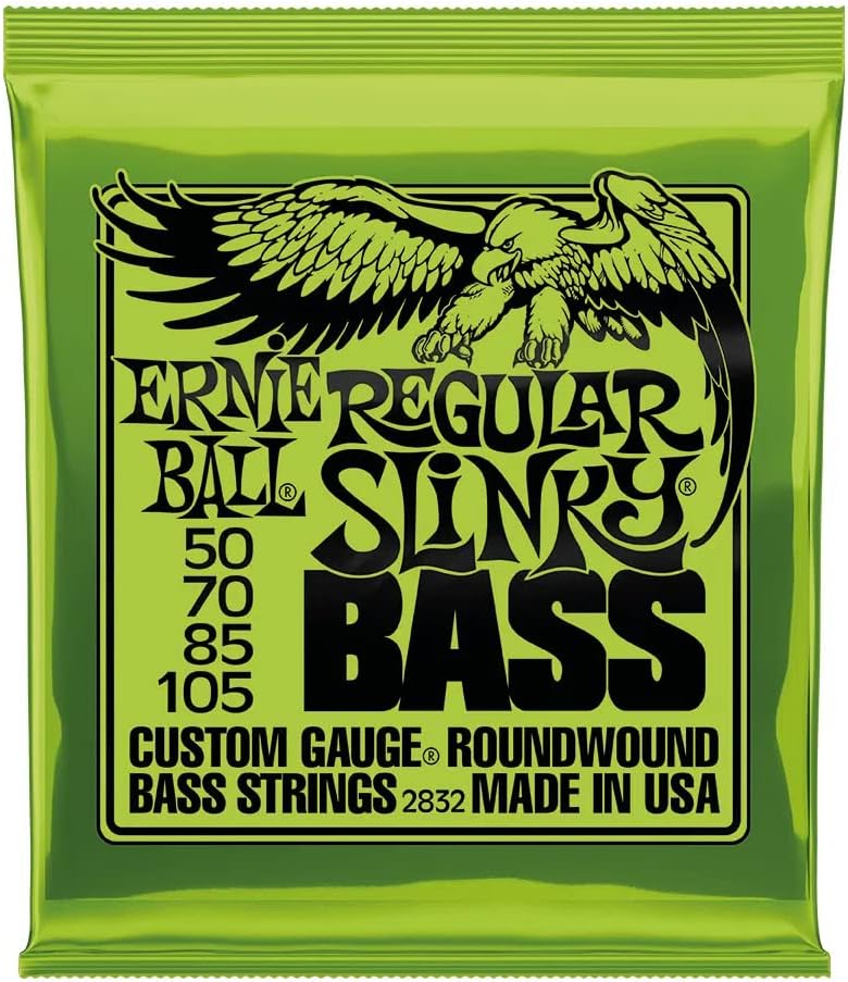 Ernie Ball Regular Slinky Nickel Wound Electric Bass Strings - 50-105 Gauge