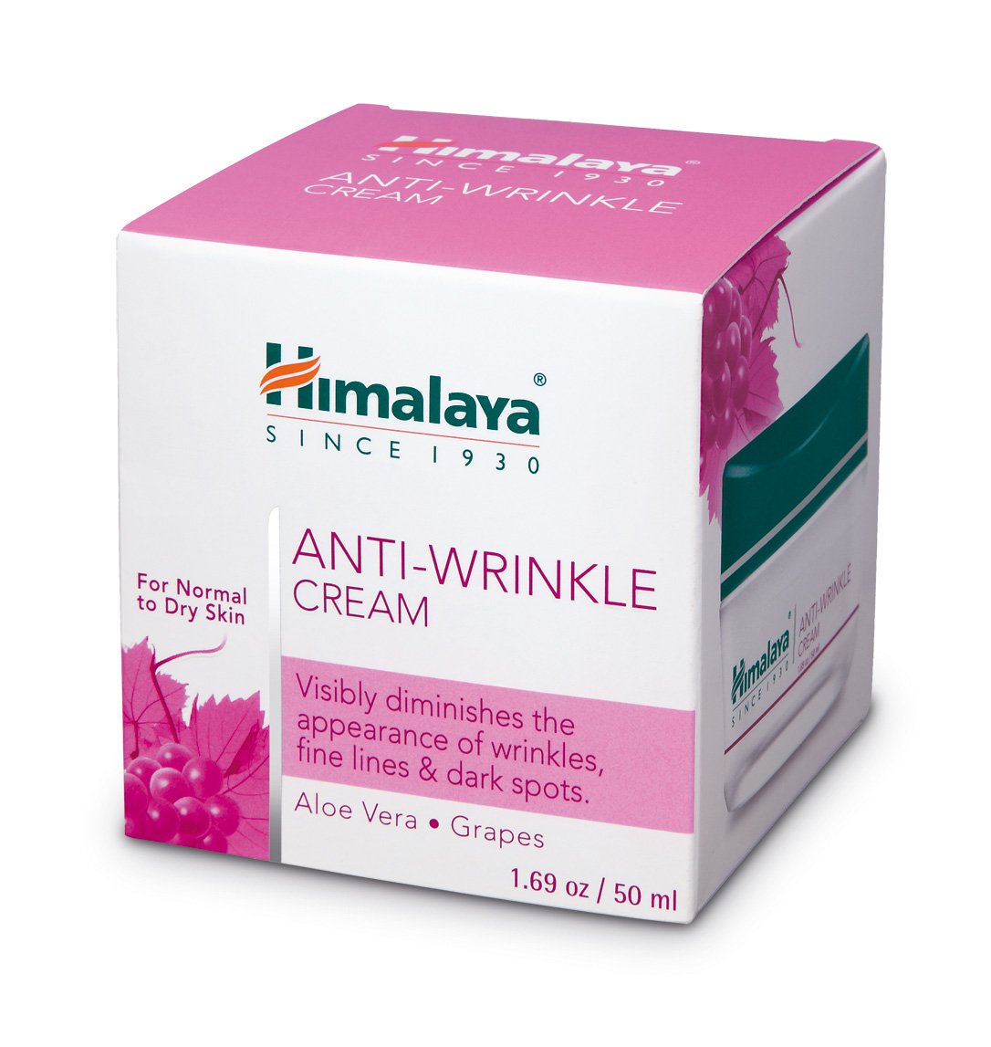 Himalaya Anti-Wrinkle Cream for Reducing Wrinkles, Fine Lines and Dark Spots, Moisturizes and Repairs, 1.69 oz (50ml)