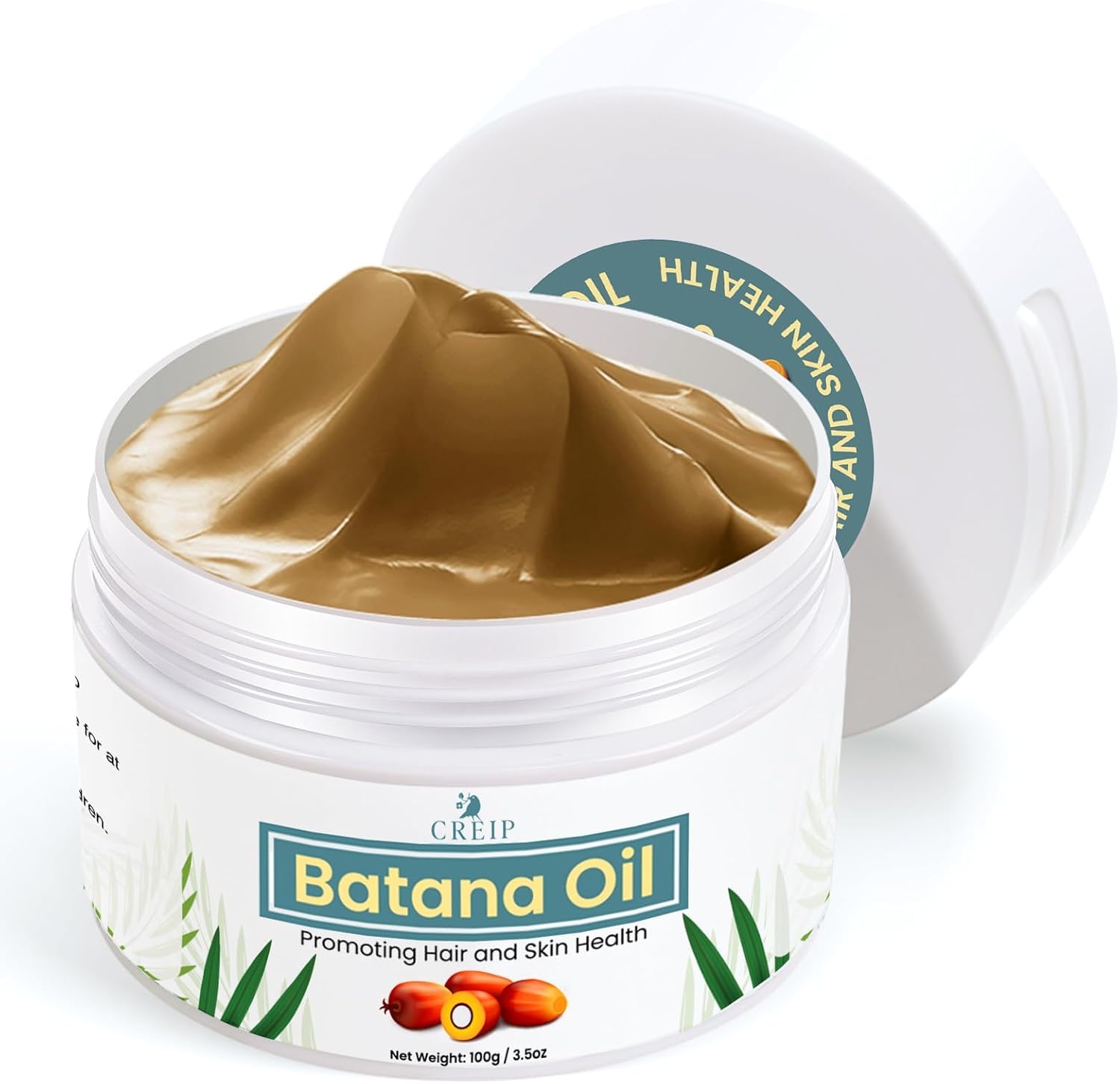 Veganic Batana Oil for Hair Growth: 100% Natural Batana Oil from Honduras (Ivory)