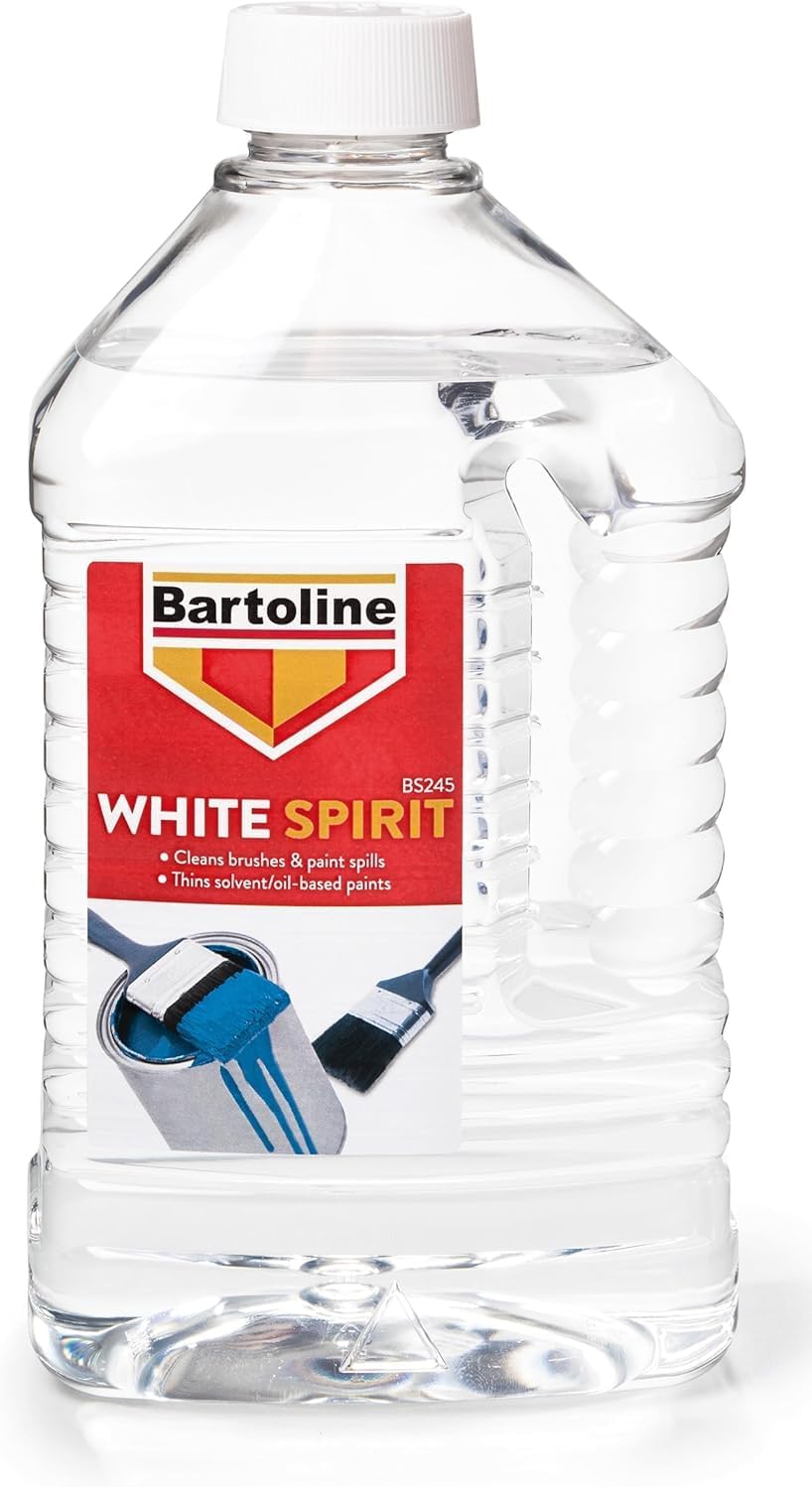 White Spirit 2 litres Multi-Purpose Paint Solvent for Cleaning, Paint Thinning & General Household Use, Oil-Based Paint Cleaner, Stain Remover, Safe for Brushes & Tools