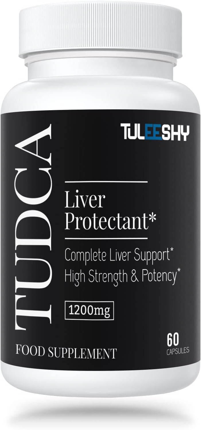 1200 mg TUDCA Supplement | 60 Capsules | Tauroursodeoxycholic Acid - TUDCA Bile Salts for Liver and Digestion, Non-Animal Formula