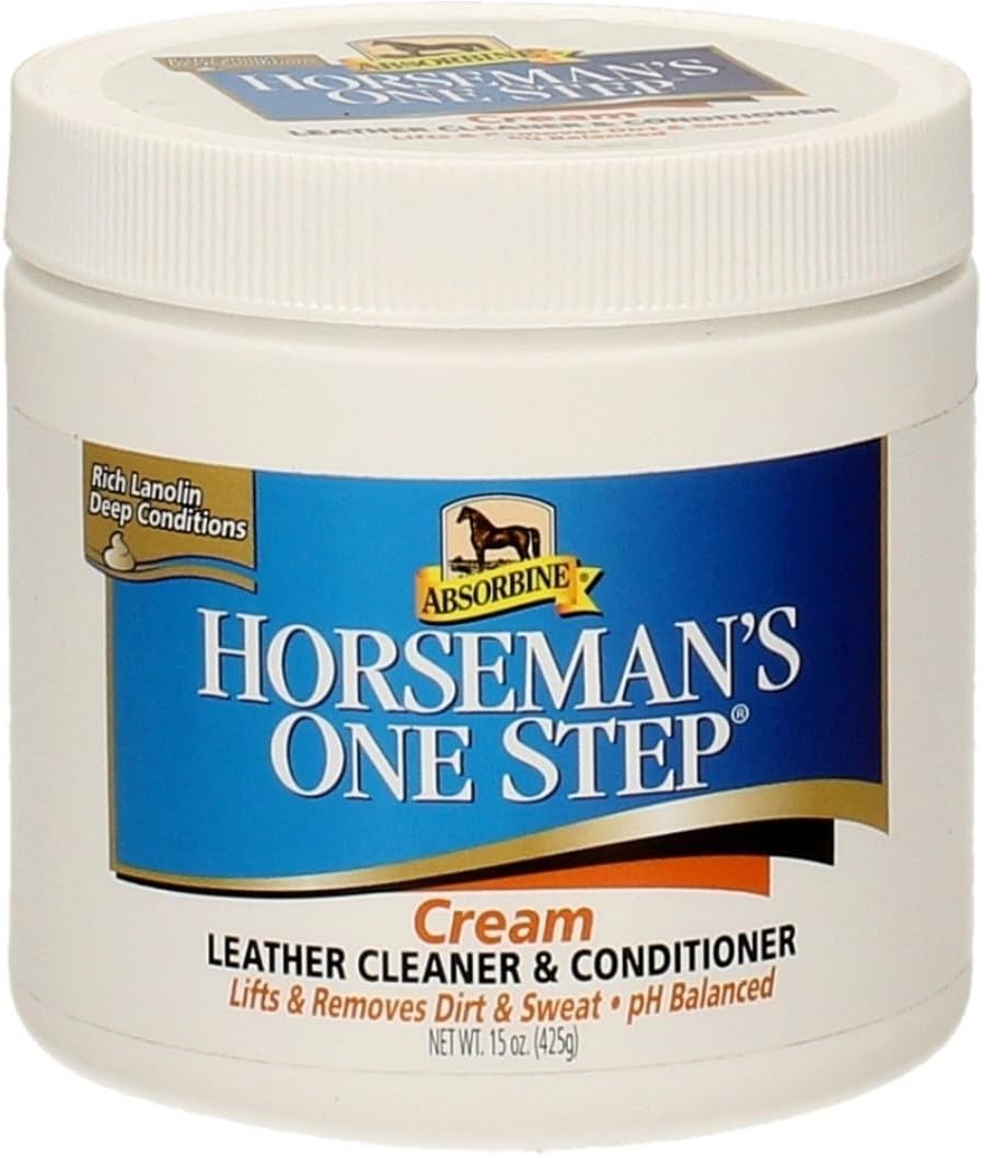 Absorbine Horsemans One Step Leather Cream - Riding Tack Cleaning Equipment