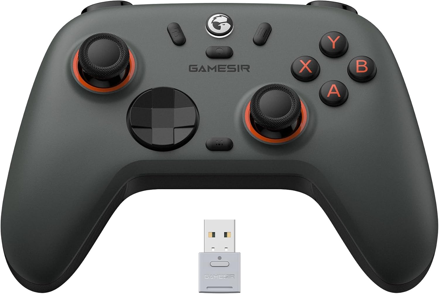 GameSir Nova 2 Lite Wireless PC Controller with Hall Effect Joysticks & Triggers, 2.4G & Wired 1000Hz Polling Rate, Remappable Buttons - Compatible with PC/Switch/Steam/Android (Grey)
