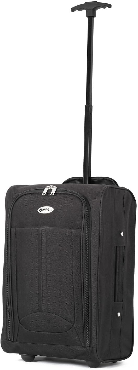 Vivo Technologies 42L Cabin Trolley Traveling Luggage Travel Essentials Lightweight Cabin Bag Roller Wheel Trolley Hand Luggage Suitcase Ryanair Easyjet British Airways Jet2 Cabin Approved