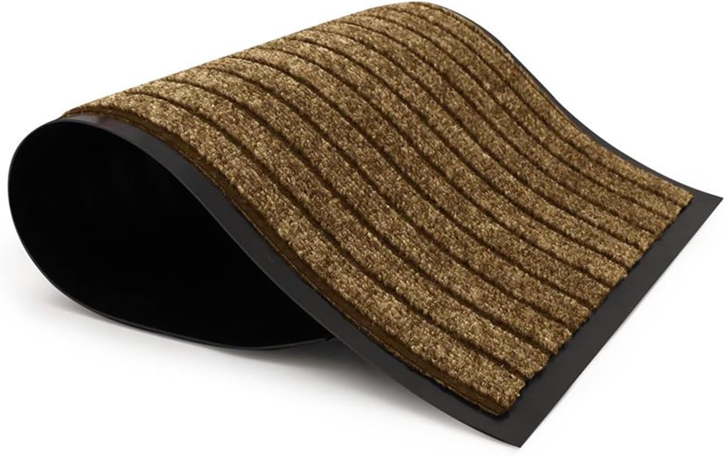 AMEHA Door Mat Indoor & Outdoor Heavy Duty Rubber Door Mats 40x60 Cm Dirt Trapper Non Slip Washable Barrier Floor Mat Entrance Rug Shoes Scraper Super Absorbent Front Doormats, Brown