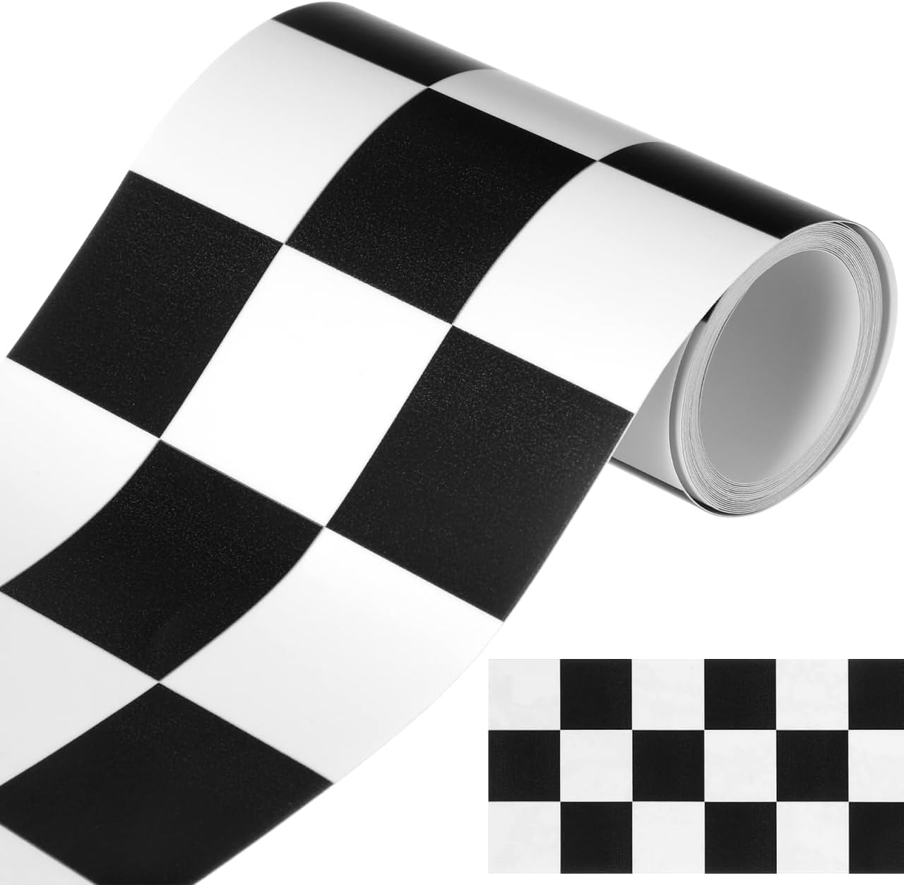 Garneck Checkered Bulletin Board Borders - Checkered Flag Trim for Classroom - Office Race Track School Racing Themed Party Wall and Blackboard Decoration 36ft Long Paper