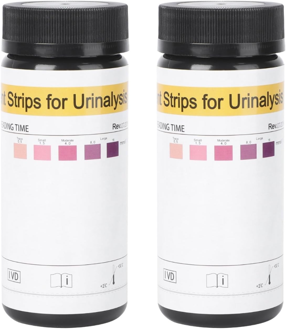 Healvian 2sets Urine Accurate Test Paper Ketone Body Test Strips Home Kit Fast Results 50sheets*2