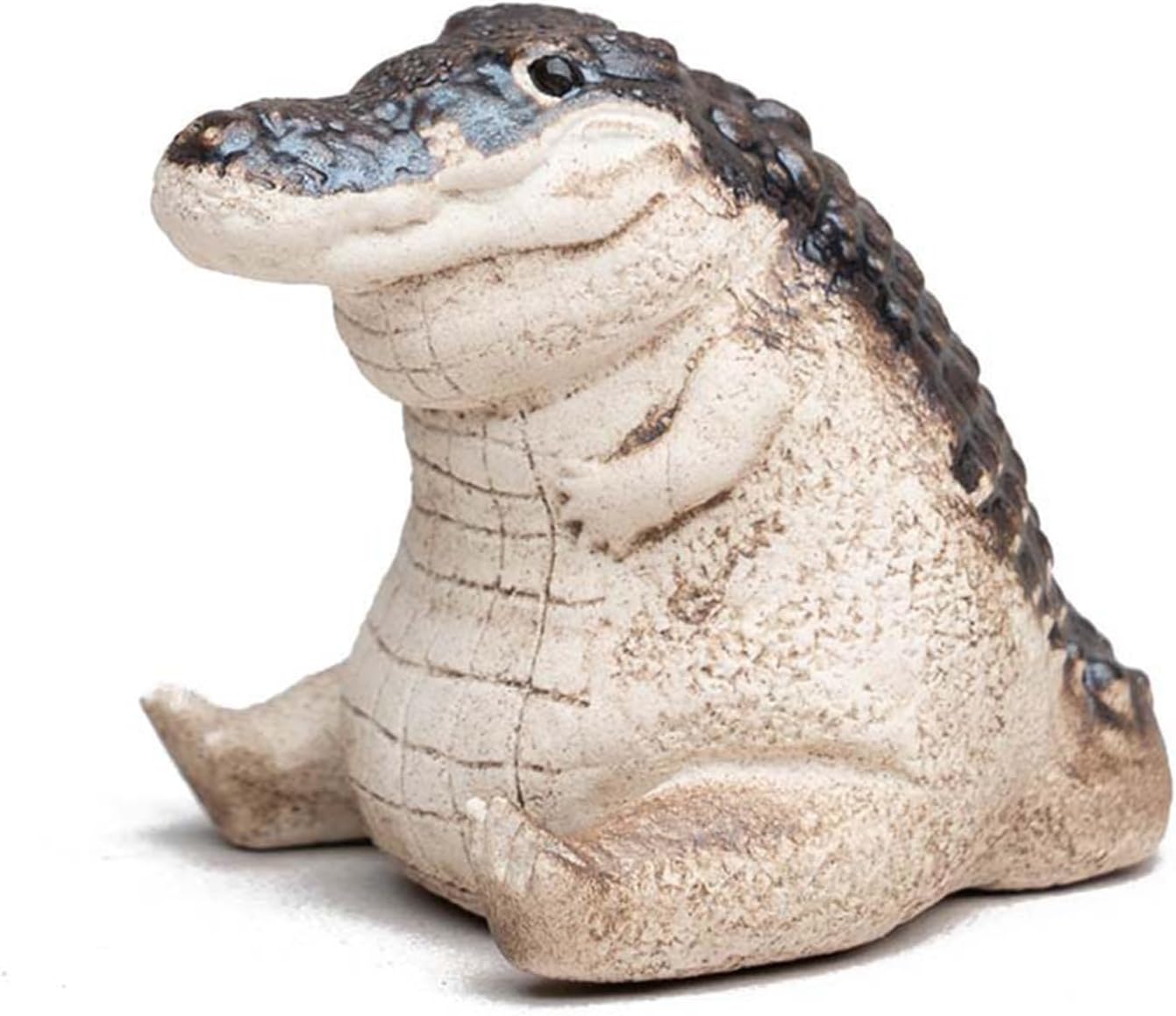 Alligator Baby Statue Ornament,Garden Animals Crocodile Figurine, Resin Animal Sculpture for Cute Mini Alligator Indoor Outdoor Home Decoration Figurines Animal Statue Sculpture 1