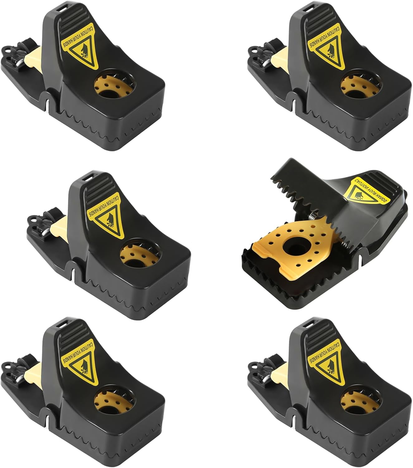 RnCop Reusable Mouse Trap, 6 Pack Heavy Duty High Sensitive Mice Catchers, Safe and Effective Mice Traps for Indoors and Outdoors, Quick and Easy clean Rodent Catcher