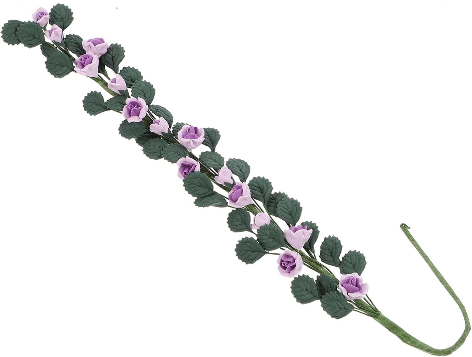 BESPORTBLE Realistic Miniature Flower Vine Decoration Lifelike Rose Vine Accessory for Dollhouses Model Scenes Vivid Craft for Tabletop Arrangements Micro Landscape Enhancer for Nursery Home