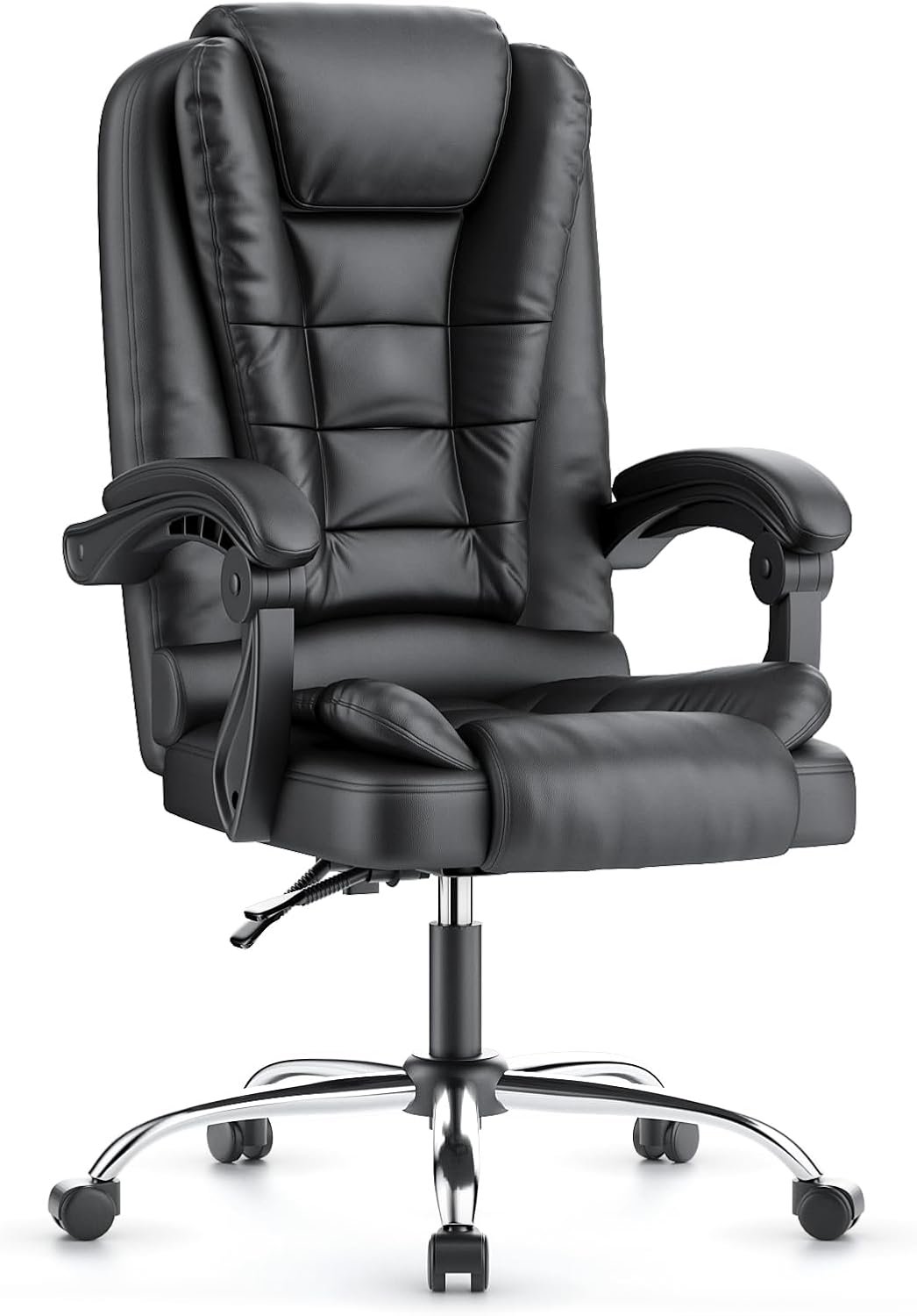 naspaluro Executive Office Chair High Back Desk Chair Ergonomic Recliner Computer Chair PU Leather Gaming Chair with Tilt Function Heavy Duty for Home Office Working