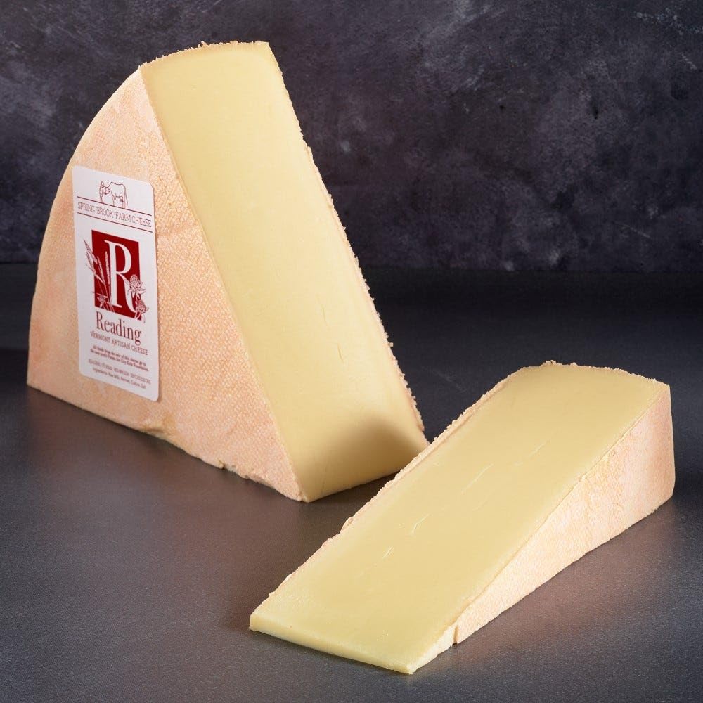 Spring Brook Farms Reading Cheese Quarter Wheel (Approx 4.5lbs) American Raclette Style Cheese