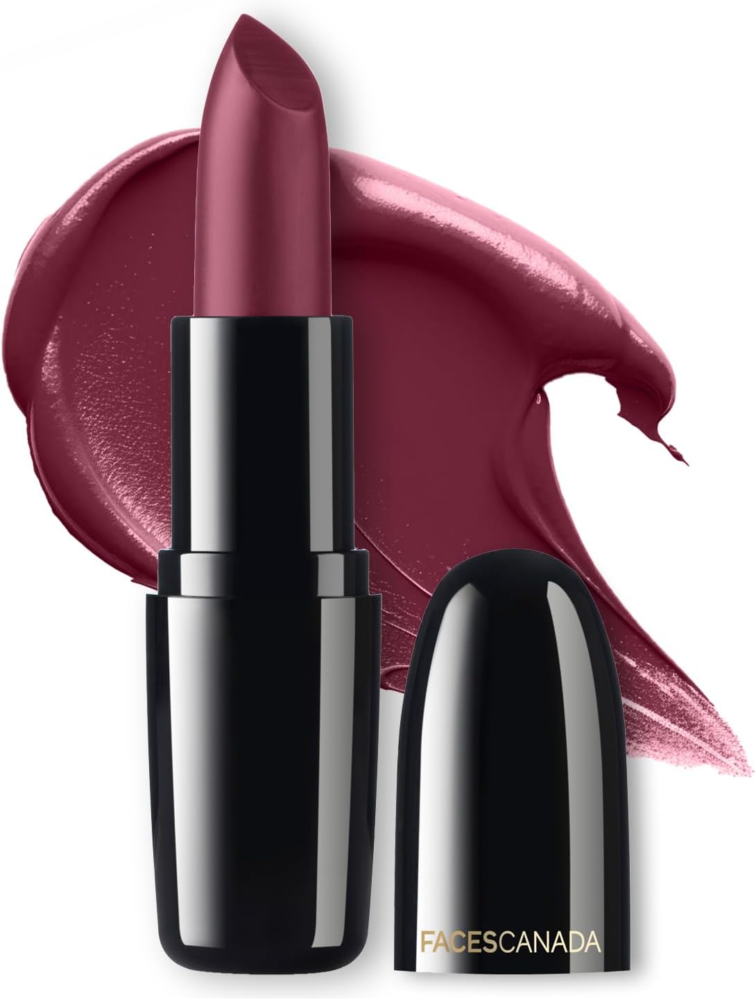FACESCANADA Weightless Creme Finish Lipstick - Wine Drop (Maroon), 4G Creamy Finish Smooth Texture Long Lasting Rich Color Hydrated Lips Vitamin E, Jojoba Oil, Shea Butter, Almond Oil